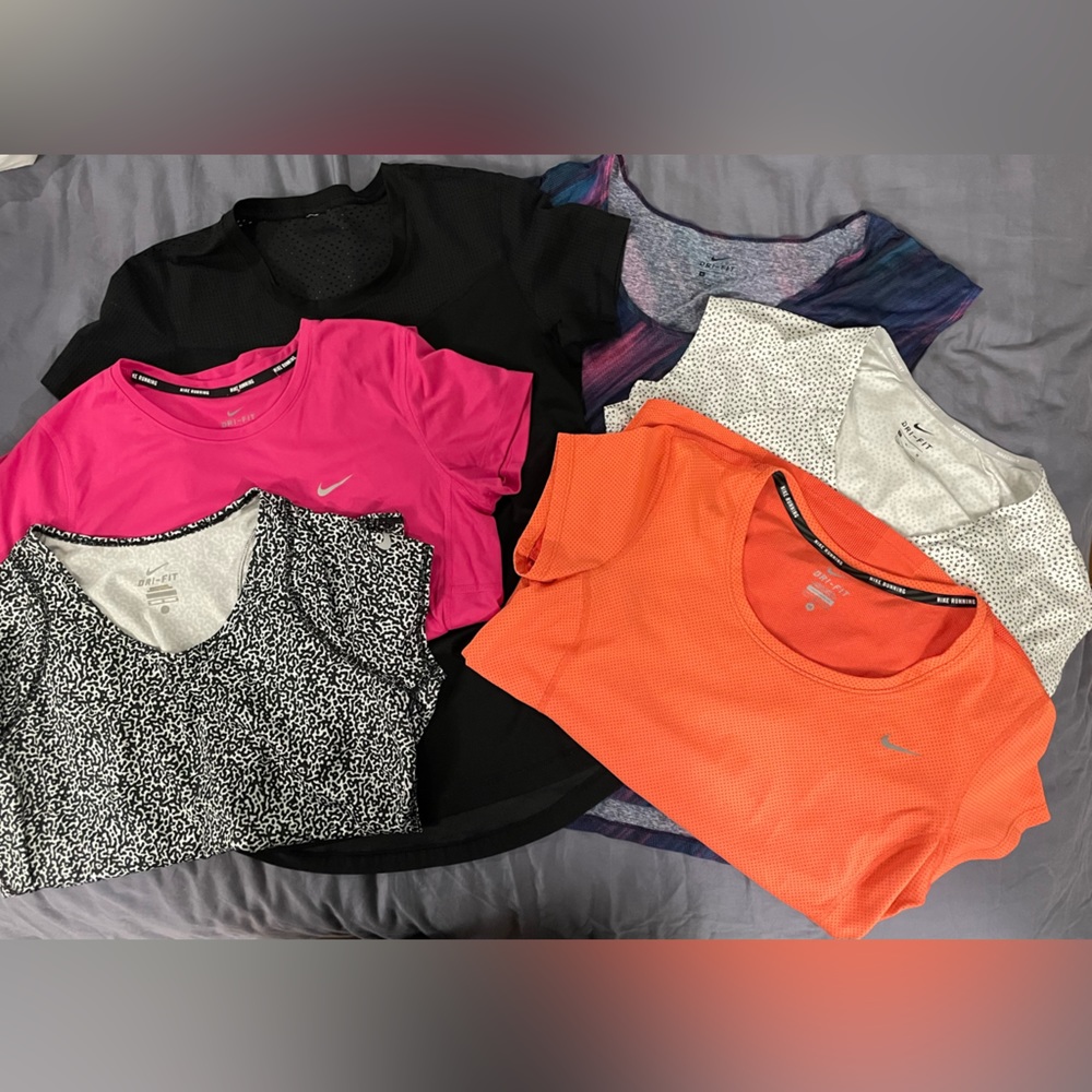 Nike Dri-fit athletic shirts.